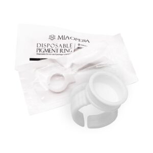 Anillo portapigmentos estériles blancos