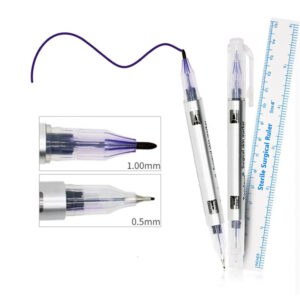 Rotulador quirúrgico con doble punta y regla