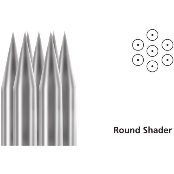 5 unidades agujas Round Shader LT 0.35mm