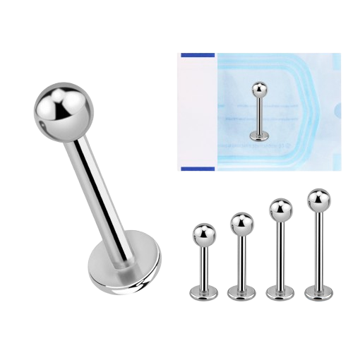 Labret titanio estéril