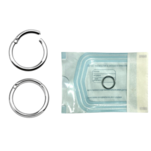 Aro cerrado acero estéril clicker