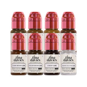 Tina Davies' I Love Ink Eyebrow Collection Set 8x 15ml.