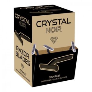 Rasuradoras desechables c/ peine Crystal Noir