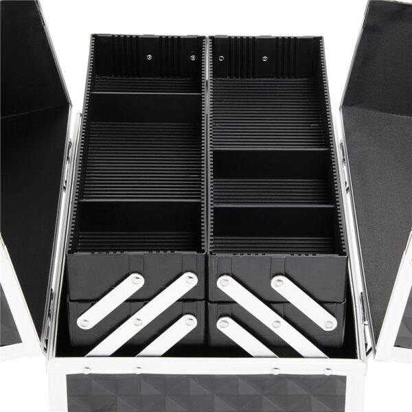 Maleta aluminio luxe Negra/Plata - Imagen 4