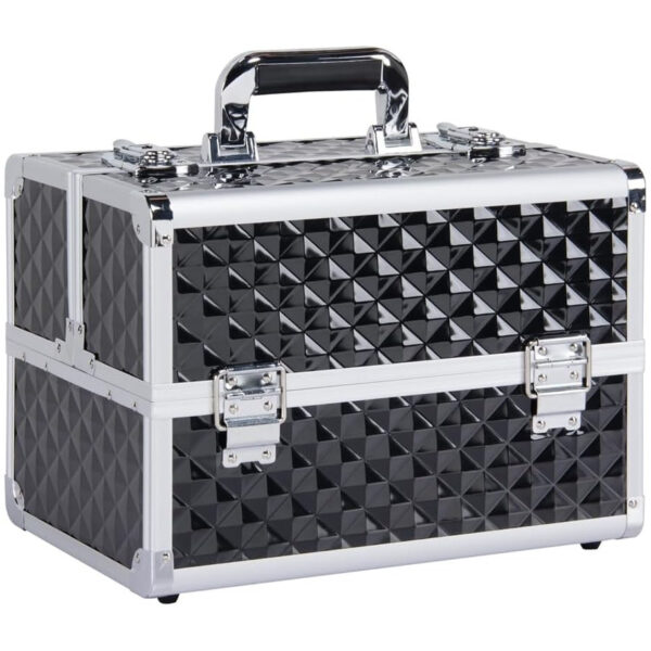 Maleta aluminio luxe Negra/Plata