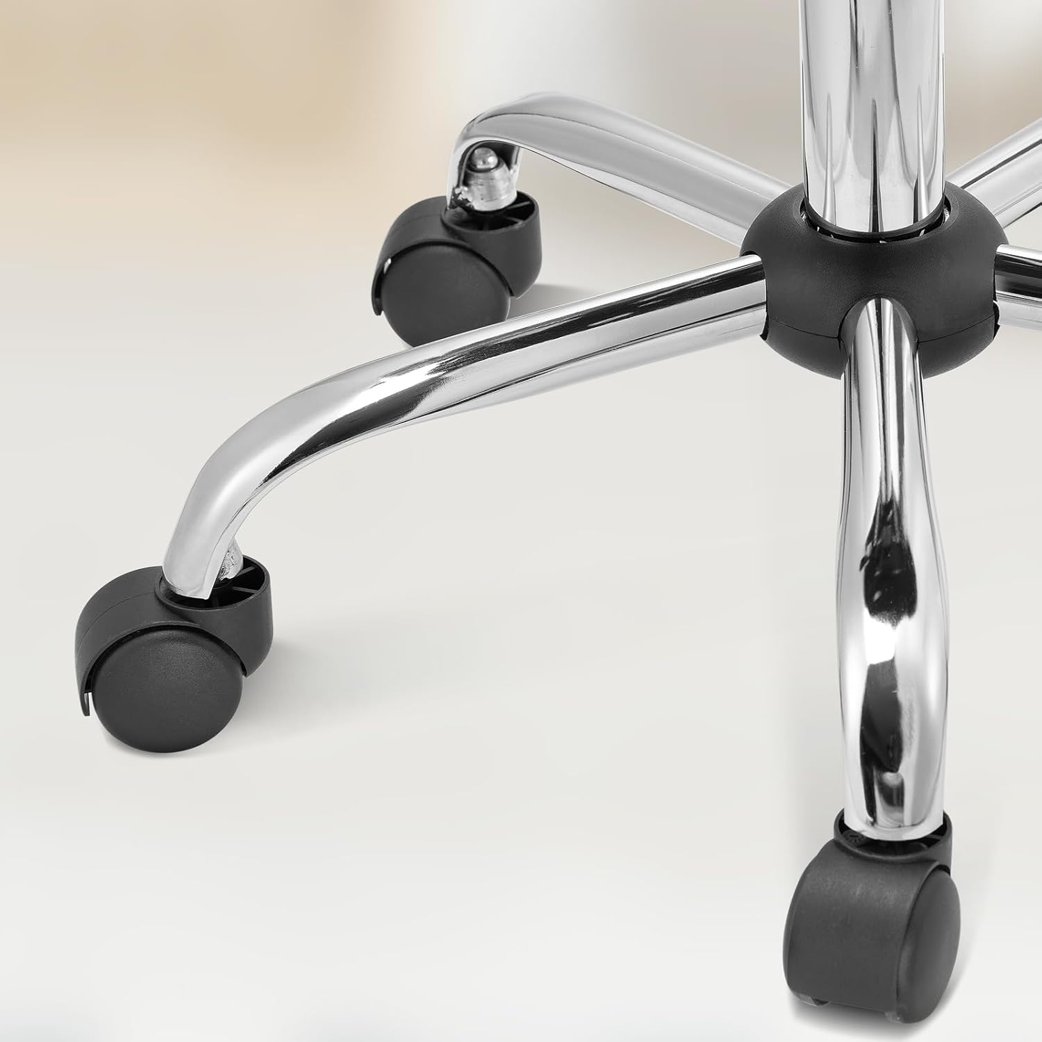 Taburete con respaldo Blanco - Imagen 7