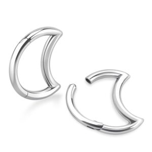 Aro cerrado acero clicker media luna